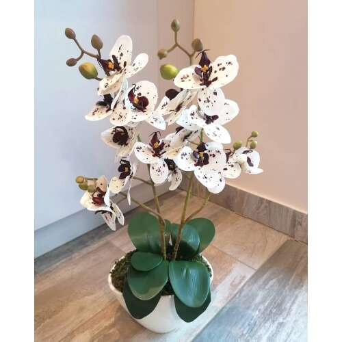 PRÉMIUM MINŐSÉGÚ ORCHIDEA  45 CM (magyar kézműves termék)