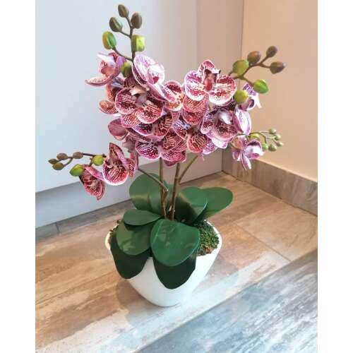 PRÉMIUM MINŐSÉGÚ ORCHIDEA  45CM (magyar kézműves termék)