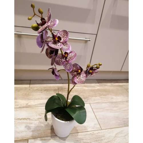 Lila orchidea dekor 1 szálas