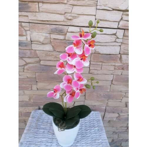 Rózsaszín csíkos 1 szálas orchideadekor
