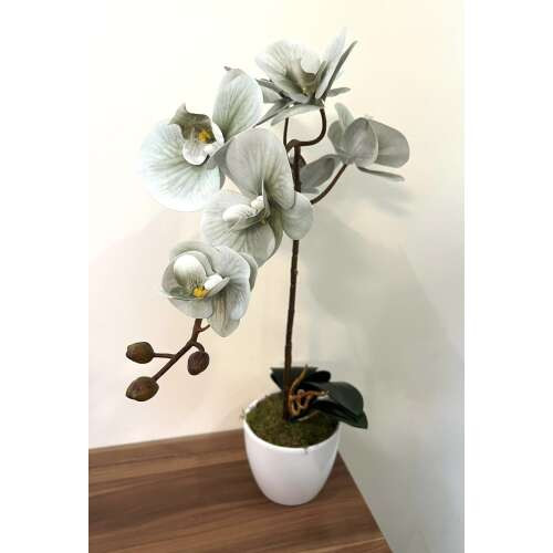 Orchidea dekor 1 szálas kék 