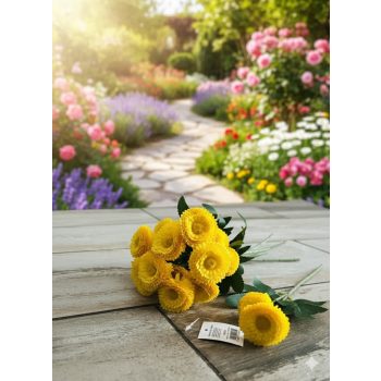   Szászorszép művirág – 32 cm -az ár szálra vonatkozik sárga