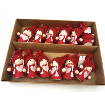 Karácsonyi Kötött ruhás  bordó 7cm az ár 1 db ra vonatkozik nem dobozra!