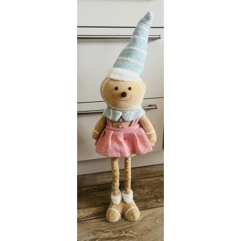   Mézeskalács figura lány, teleszkópos lábbal 25x12x65 cm 