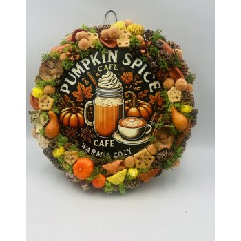 Pumpkin spice  őszi ajtódísz nagy Pumpkin spice  őszi ajtódísz nagy