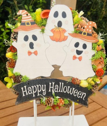 Happy Halloween ajtódísz őszi