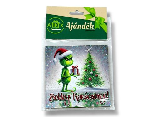 Hűtőmágnes Grincs  karácsonyi Leírás: 8,3*8,3cm