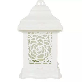 Katedrális üvegmécses fehér 40gr 24cm
