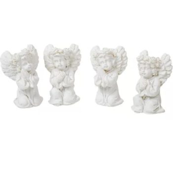 Angyal szett térdeplő poly M4,5cm 4db-os