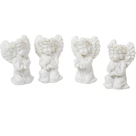Angyal szett térdeplő poly M4,5cm 4db-os
