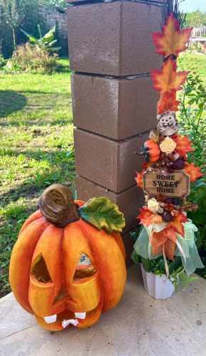 Őszi bejárati ajtó mellé is tökéletes ,ajtódísz ,álló,öszfa halloween
