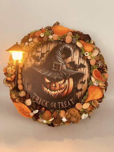 Halloween ajtódísz őszi