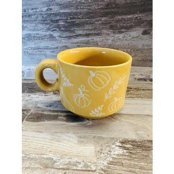 BÖGRE ŐSZI 9,5x7,5 cm  sárga színben Őszi bögre