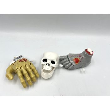   Halloween felhúzós mozgó testrész 8,5x5cm SZETTBEN- a szett 3 db tartalmaz