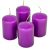 Adventi gyertya matt lila 40*60mm  4db/csom