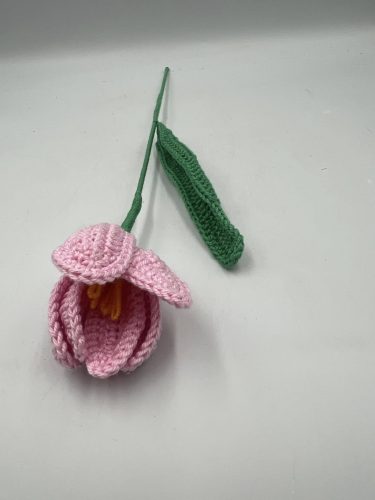 Tulipán nyílt horgolt
