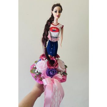 Barbie babás ballagási csokor