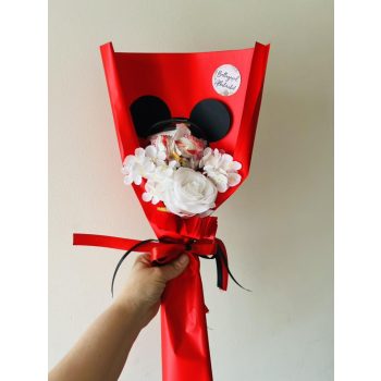   Mickey töltött édességes ballagási csokor -az ár 1 csokorra vonatkozik!