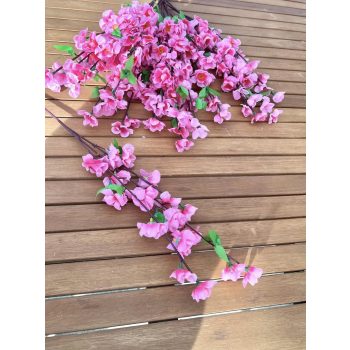 Barackvirág virágzó ág 60 cm pink