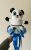 Bing nyusziból Panda ballagási csokor – Kék-fehér plüssös örökvirág csokor
