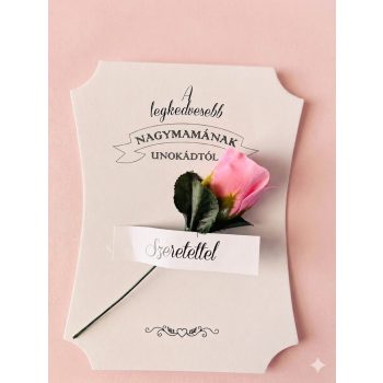 Nagymamás dekor illatos szappan rózsával