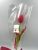 Nőnapi tulipán,macival díszcsomagolással piros