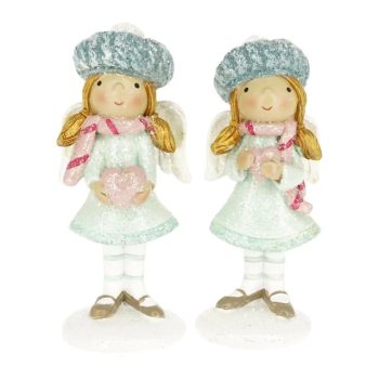   Angyal sapkában, szívvel álló glitteres 4x3,8x10 cm -az ár 1 db vonatkozik 