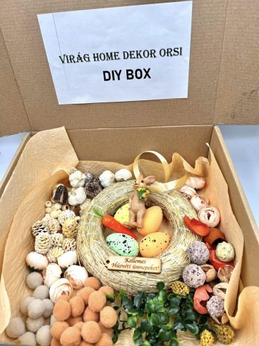 Nyuszi DIY box Csináld magad ajtódísz alkotói  csomag
