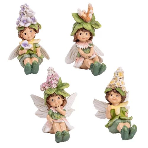 Tündér virágon ülő, polisztirol, 7,2 cm  az ár 1 db vonatkozik