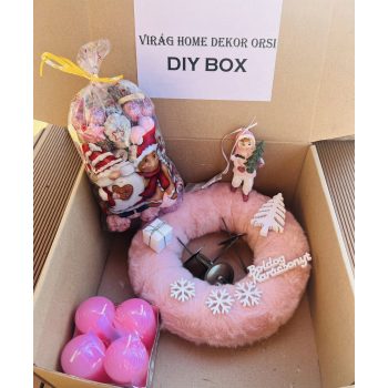  Rózsaszín „Csináld magad” karácsonyi box