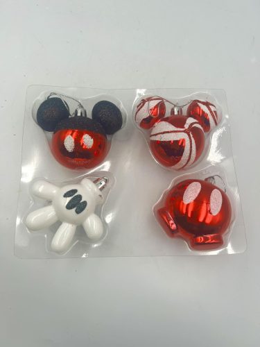Mickey és Minnie  karácsonyifa gömb szett