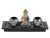 Buddha +2db mécsestartó tálkában 32x15cm