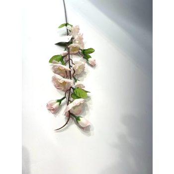 Barackvirág ág rózsaszín 62 cm virágzó ág 
