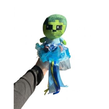 Minecraft ballagási csokor ember alakzatú