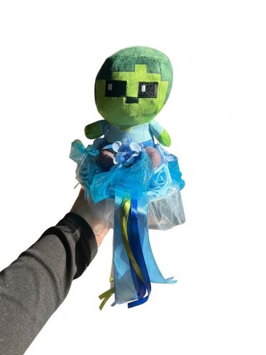 Minecraft ballagási csokor ember alakzatú