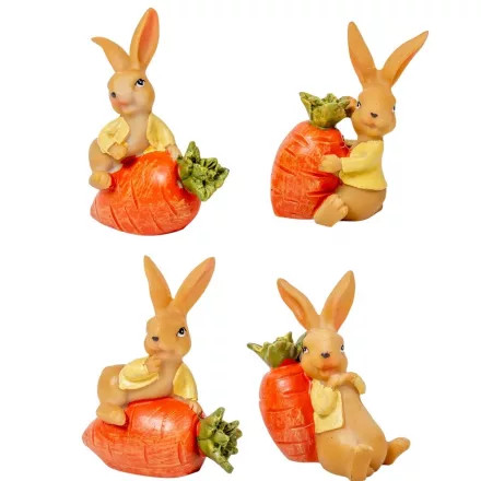 Nyuszi répával – polyresin, M, 8 cm az ár 1 db vonatkozik