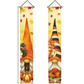 Őszi manós ajtó mellé akasztható függő szettben 