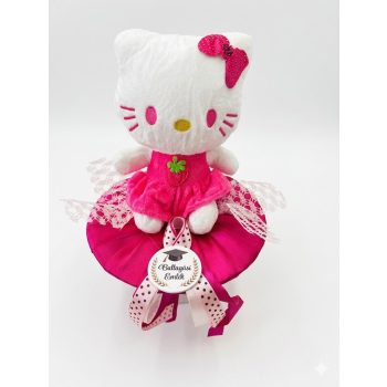   Hello Kitty ballagási csokor – nagy méretű plüssel, maradandó ajándék