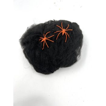 Pókháló 60 gram fekete halloween kellék