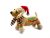 Plüss kutya Merry Christmas 27x21cm