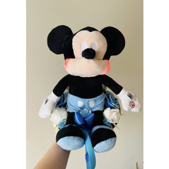   Mickey ballagási csokor nagyméretű plüssel-interaktív elpirosodik az arca