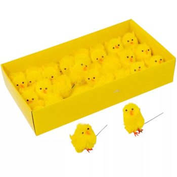   Csibe betűzős, sárga, 5+5 cm – az ár 1 db csibére vonatkozik