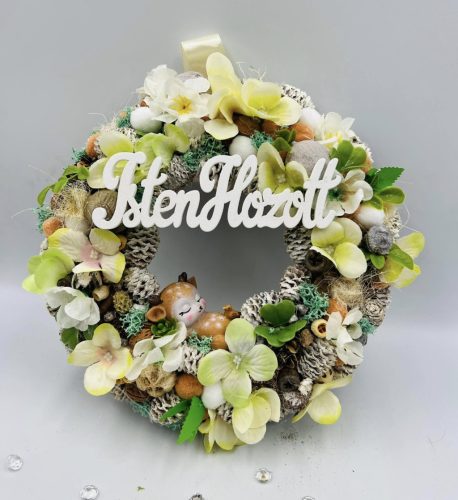 Bambis ajtódísz natur 24 cm