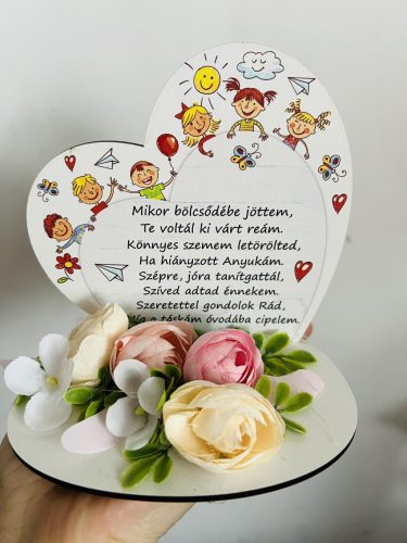 Kis talpas szív – Bölcsődei ballagási ajándék 13,2 x 12,8 cm