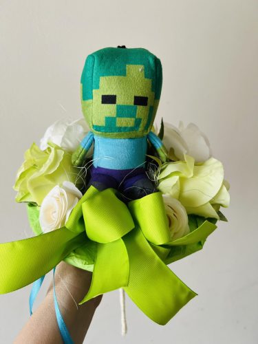 Minecraft ballagási csokor (ember alakzat)