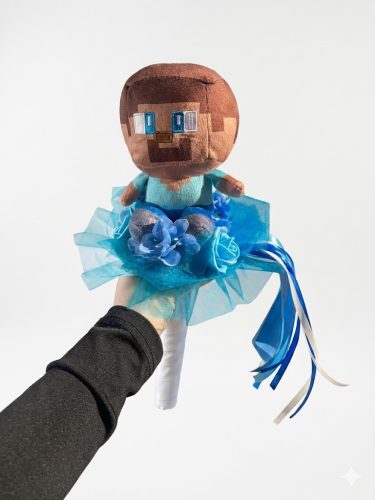 Minecraft ballagási csokor (ember alakzat)