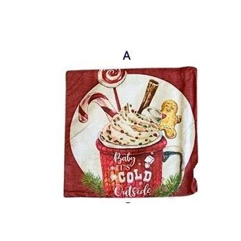  Karácsonyi Párnahuzat – Mézeskalács Mintás (45 × 45 cm)