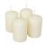 Adventi gyertya matt krém 40*60mm  4db/csom