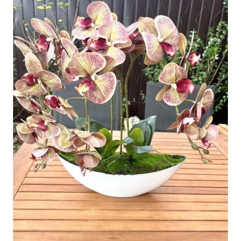 3 szálas élethű orchidea dekor  3 szálas élethű orchidea dekor