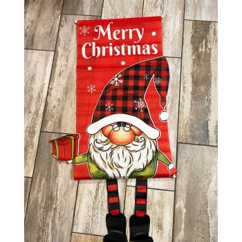 Karácsonyi téli ajtódísz/ ablakdísz 43x107 manós